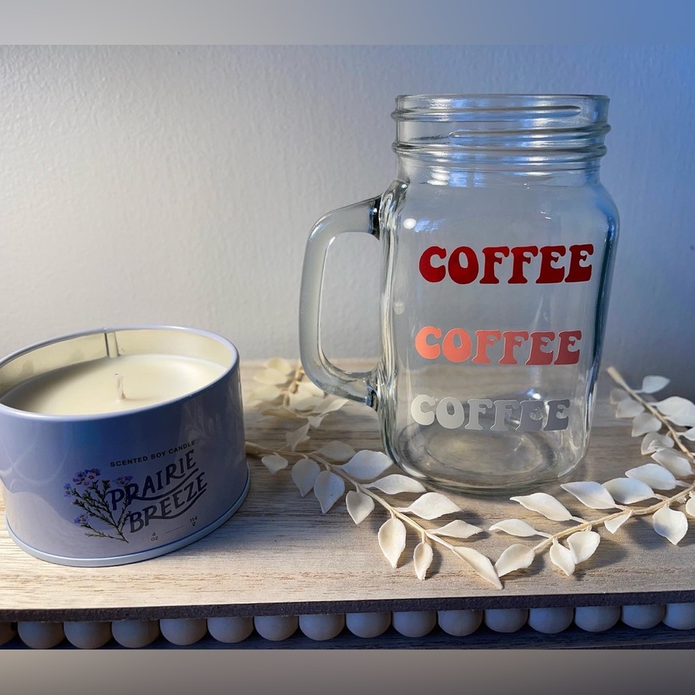 Glass coffee cup